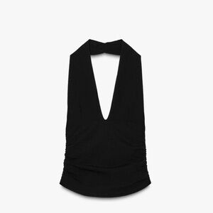 Zara Black Halter Top